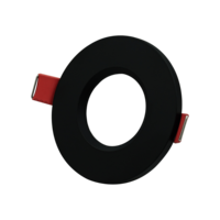 LED Recessed Spot Fixture Black Round IP65 | For Bathroom