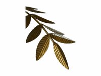 Vloerlamp Palmboom | Goud | Metaal | 150 cm