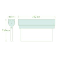 Emergency Light Surface Mount Fixture for Hanging &amp; Wall Mount