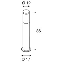 Standing Outdoor Lamp F-POL | 86 cm | E27