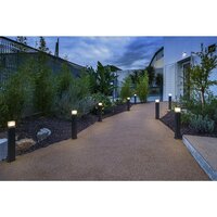 Stehende Au&szlig;enlampe GRAFIT Quadrat | 60 cm | E27