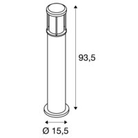Standing Outdoor Lamp OTOS | 93.5 cm | E27