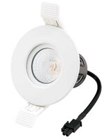 LED Recessed Spot Fixture - White Round IP65 | Bathroom 90mm