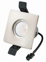 LED Recessed Spot Fixture - Chrome Square IP65 | Bathroom 90mm