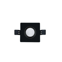 LED Recessed Spotlight Fixture - Black Square IP65 | Bathroom 90mm