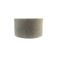 Runde Lampenschirm &oslash;25x25x18 Hellgrau-Stoff