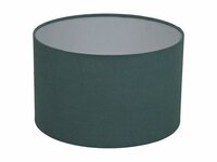Runde Lampenschirm &oslash;32x20 Blau-Baumwolle