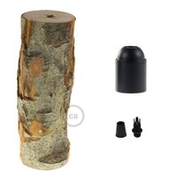 Lampfitting E27 Hout | Boomstam - Extra Lang