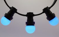 E27 Blue LED Bulb 45mm 1W Polycarbonate