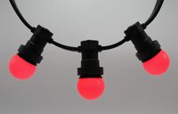 E27 Rote LED-Lampe 45mm 1W aus Polycarbonat