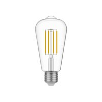 LED Gloeilamp Transparante Edison ST64 7W 806Lm E27 3500K Dimbaar - N02