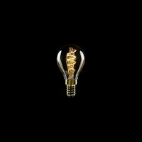 LED Gouden Gloeilamp Carbon Lijn Gebogen Spiraal Filament Mini Globe G45 2,2W 136Lm E14 1800K Dimbaar - C02