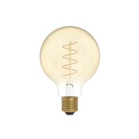 LED Gouden Gloeilamp Carbon Lijn Spiraal Filament Globe G95 4W 250Lm E27 1800K Dimbaar - C06