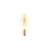LED Gouden Gloeilamp Carbon Lijn Filament Kooi Kaars C35 3,5W 300Lm E14 2700K Dimbaar - C51