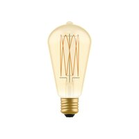 LED Gouden Gloeilamp Carbon Lijn Filament Kooi Edison ST64 7W 640Lm E27 2700K Dimbaar - C54