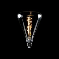 LED Rook Gloeilamp Kegel 140 10W 470Lm E27 1800K Dimbaar - H09 donker
