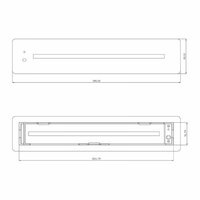 Inbouwmontageset voor Noodverlichting afmeting