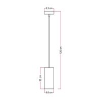 E27 Fitting met Houten Lamphouder &ndash; Inclusief Plafondplaat en Snoer