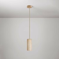 E27 Fitting met Houten Lamphouder &ndash; Inclusief Plafondplaat en Snoer