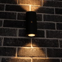2xGU10 Buitenlamp zonder lichtbron - Wandarmatuur op muur met licht