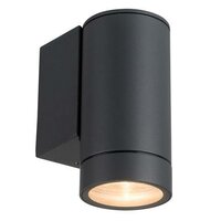 Compact outdoor wall light without light source 1xGU10