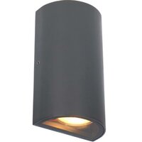 Buitenwandlamp zonder lichtbron 2xGU10 modern zwart