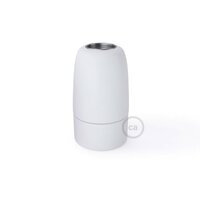 Porzellan Lampenfassung E14 Weiss