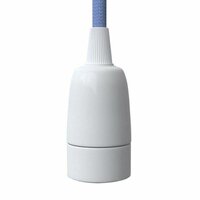 Porzellan Lampenfassung E14 Weiss