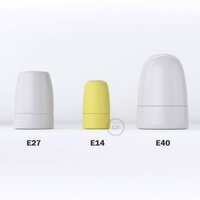 Porcelain Lamp Holder E14 Yellow