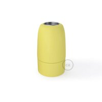 Porcelain Lamp Holder E14 Yellow