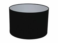 Ronde Lampenkap Zwart &oslash;42x28 | Katoen