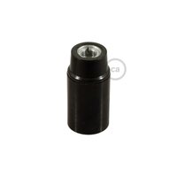 E14 lamp holder in bakelite black