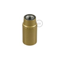E14 fitting in bakeliet goud