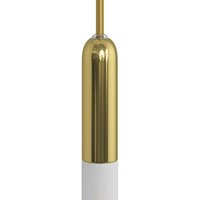 E14 fitting in metaal met verborgen trekontlasting messing