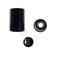 E14 lamp holder in bakelite black