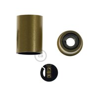 E14 fitting in bakeliet goud