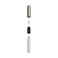 E14 fitting in metaal met verborgen trekontlasting geborsteld titanium