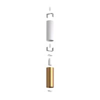 Double metal spotlight E14 matte white &amp; brushed bronze