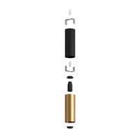 Double metal spotlight E14 black &amp; brushed bronze