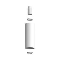 Metal spotlight E14 matte white