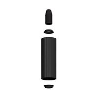 Metal spotlight E14 black