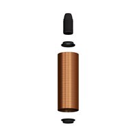 Metal spotlight E14 brushed copper