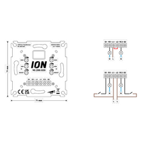 ION INDUSTRIES LED Duo Tastdimmer | 2x0-3-150W | Phasenabschnitt