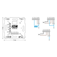 ION INDUSTRIES LED Zigbee Tastdimmer | 0-3-200W | Smart Home