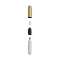 Hanglamp met 3 pendels en lichtbronnen messing &ndash; Made in Italy