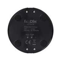 ECODIM | LED Vloerdimmer | 0&ndash;50W | Zwart | Fase-afsnijding (RC)