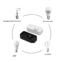 LED Schnurdimmer | 5&ndash;150W | Wei&szlig; | Phasenabschnitt (RC)