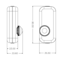 LED Schnurdimmer | 5&ndash;150W | Wei&szlig; | Phasenabschnitt (RC)
