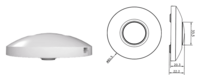 LED Vloerdimmer | 0&ndash;50W | Wit | Fase-afsnijding (RC)