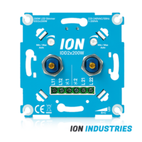 DUO TRIAC LED DIMMER | 2&times;0.3-200 WATT | ION INDUSTRIES